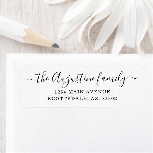 Personalized Return Address Labels