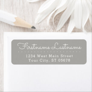 Personalized Return Address Labels Elegant Script