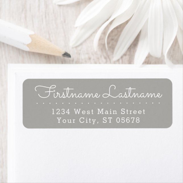 Personalized Return Address Labels Elegant Script (Insitu)