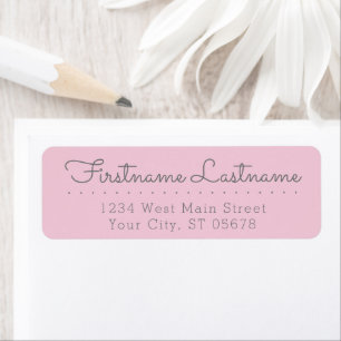 Personalized Return Address Labels Elegant Script