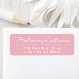 Personalized Return Address Labels Elegant Script