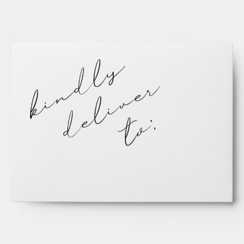 Personalized Return Address Minimalist Envelope