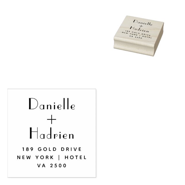 Personalized Return Address Rubber Stamp  (Stamped)