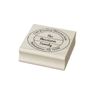 Personalized Return Address Rubber Stamp