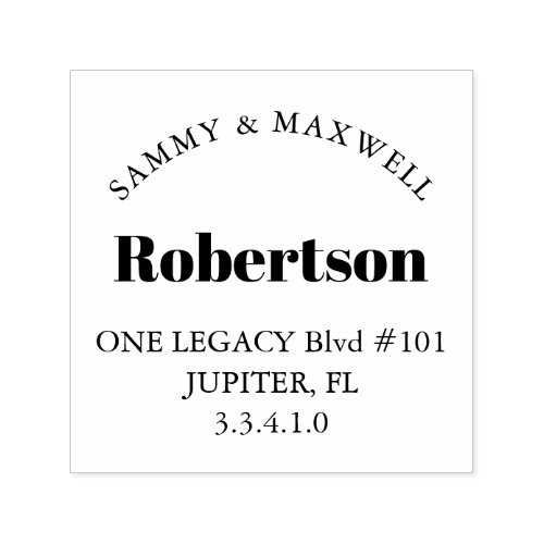 Personalized Return Address Rubber Stamps 