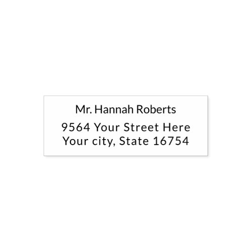  Personalized Return Address Self_inking Stamp