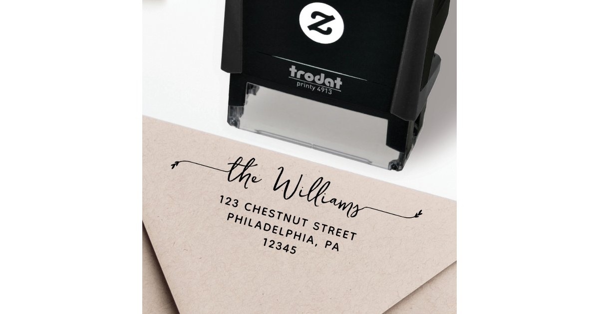 Personalized Return Address Self-Inking Stamp | Zazzle
