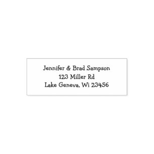 Personalized Return Address Self-inking Stamp