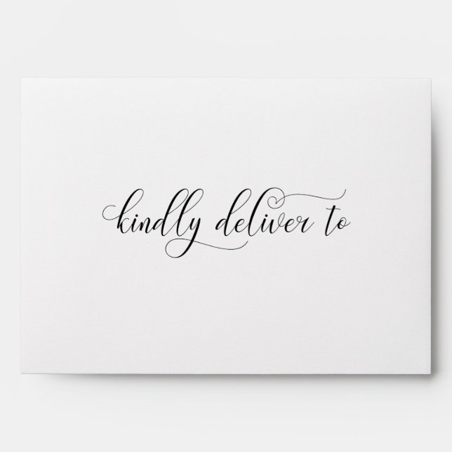 Personalized Return Address Simple Envelope (Front)