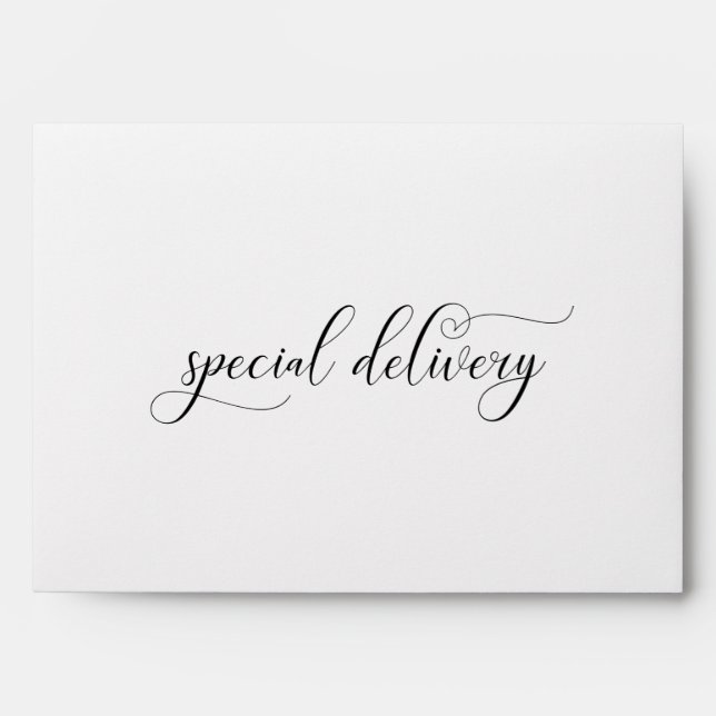 Personalized Return Address Simple Envelope (Front)