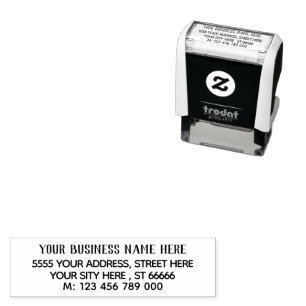 Personalized Return Address Stamp Your Name Phone