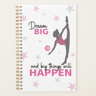 Personalized Rhythmic Gymnast Dream Big Planner wi
