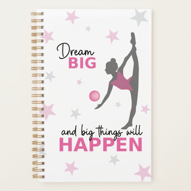 Personalized Rhythmic Gymnast Dream Big Planner wi (Front)