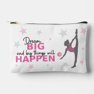 Personalized Rhythmic Gymnast Dream Big Zipper Pou Accessory Pouch