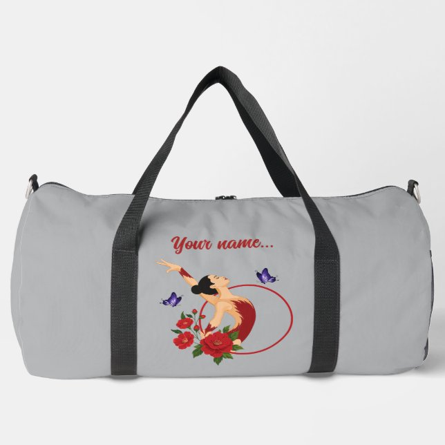 Personalized Rhythmic Gymnastics Duffel Bag (Front)