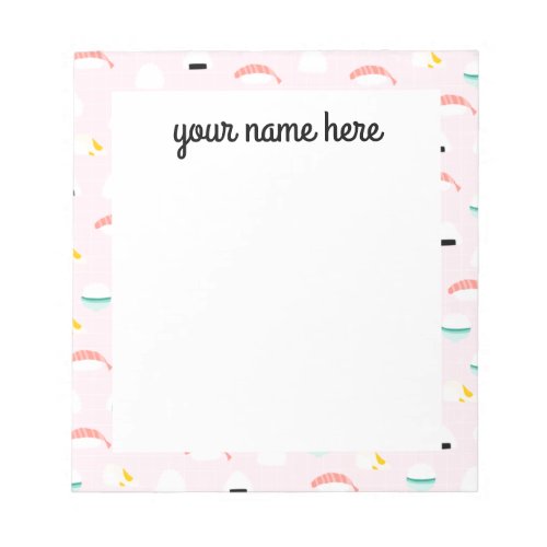 Personalized Rice Balls Notepad
