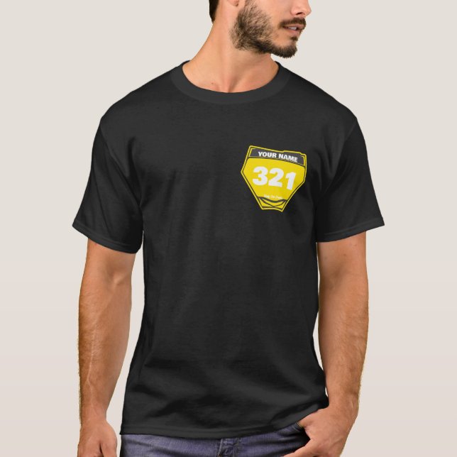 Personalized Rider Number Name T-Shirt (Front)