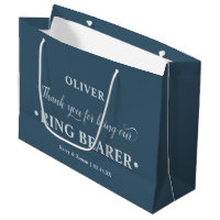 Personalized Ring Bearer Blue Thank You