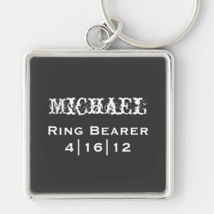 Personalized Ring Bearer Keychain