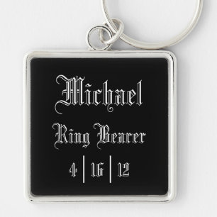 Personalized Ring Bearer Keychain