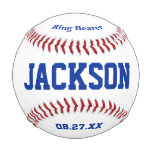 Personalized Ring Bearer Proposal Ring Bear Gift Baseball at Zazzle