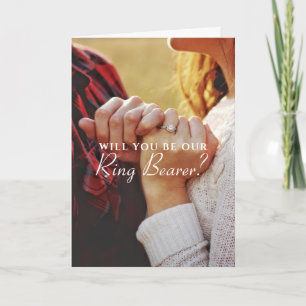 Personalized Ring Bearer, Wedding Card