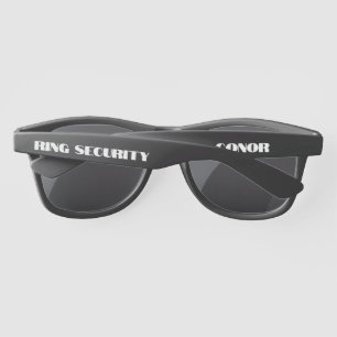 Personalized Ring Security Ring Bearer Wedding Sunglasses