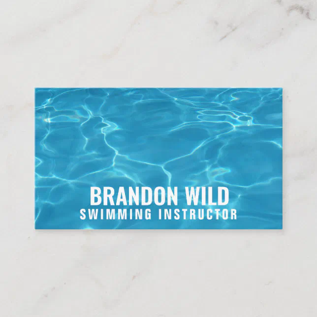Personalized "Ripples of Water" (American) Business Card Zazzle