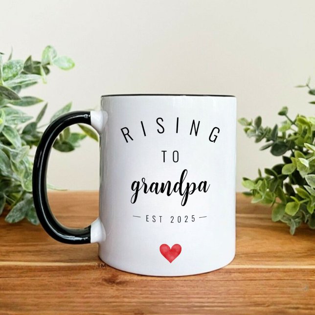 Personalized Rising to Grandpa Mug (Creator Uploaded)