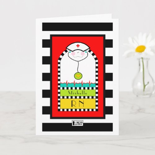 Personalized RN Greeting Card