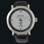 Personalized RN Medical Symbol Nurse Gift Watch<br><div class="desc">Personalized RN Medical Symbol Nurse Graduation Watch - This design is perfect for every RN Registered Nurse. It also makes a great graduation gift for every Nursing School Student!</div>