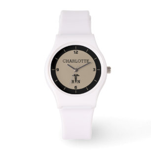 Personalized RN Medical Symbol Nurse Gift Watch