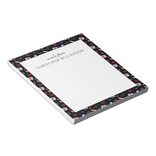 Personalized RN Nurse  Doctor Medical Pattern Notepad