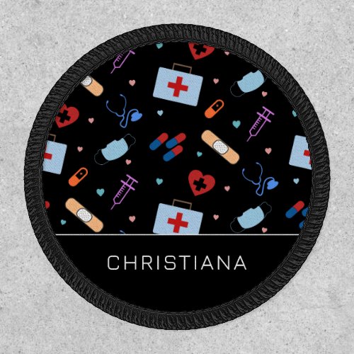 Personalized RN Nurse  Doctor Medical Pattern Patch