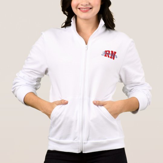 Personalized Rn Nurse Fleece Jacket