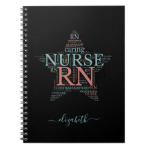 Personalized RN Nurse Star Custom Notebook