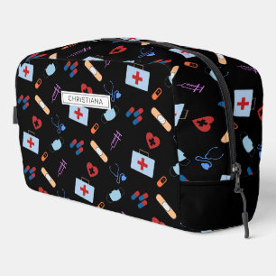 Personalized RN Nursing Med School Student Pattern Dopp Kit