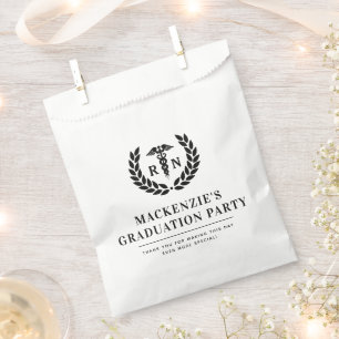 Personalized RN Nursing School Graduation Elegant Favor Bag