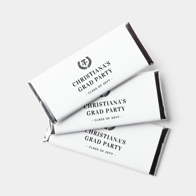 Personalized RN Nursing School Graduation Elegant Hershey Bar Favors (Front)