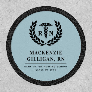 Personalized RN Nursing School Graduation Elegant Patch