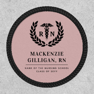 Personalized RN Nursing School Graduation Elegant Patch