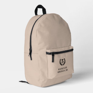 Personalized RN Nursing School Graduation Elegant Printed Backpack