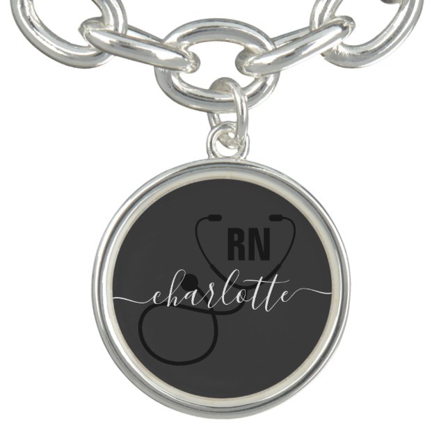 Personalized RN Registered Nurse Graduation Bracelet (Design)