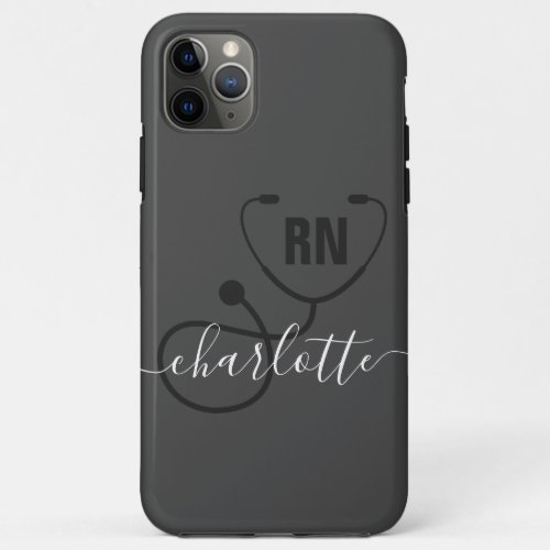 Personalized RN Registered Nurse Graduation  iPhone 11 Pro Max Case