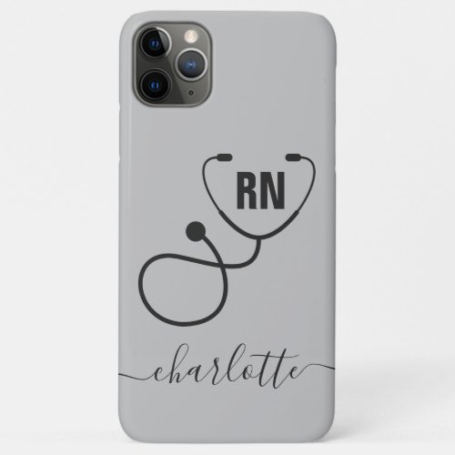 Personalized RN Registered Nurse Graduation iPhone 11 Pro Max Case