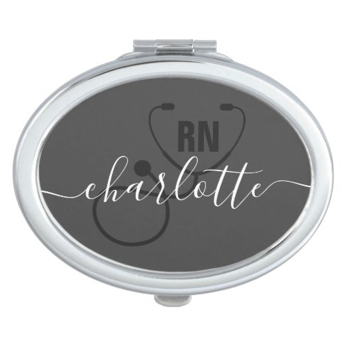 Personalized RN Registered Nurse Graduation  Compact Mirror