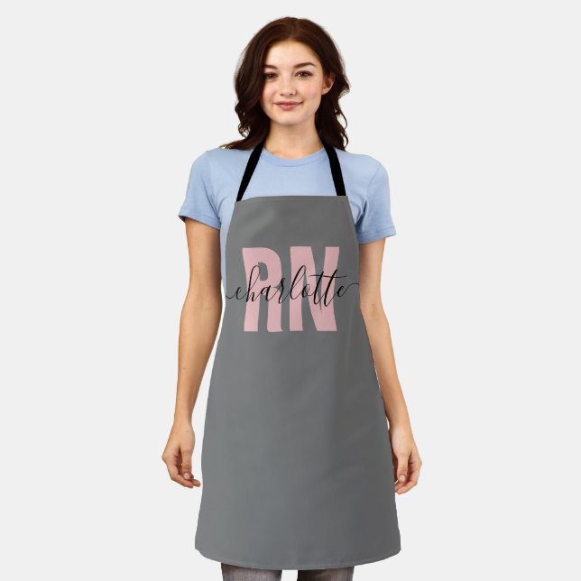 Personalized RN Registered Nurse Graduation Gifts Apron (Worn)