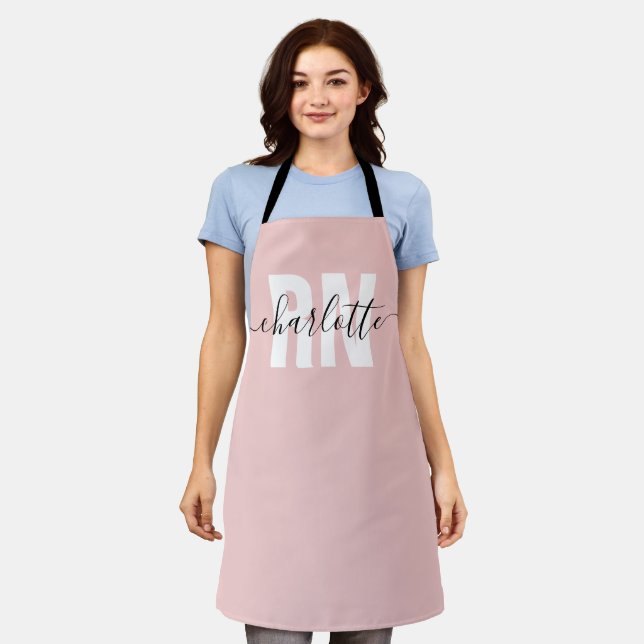 Personalized RN Registered Nurse Graduation Gifts Apron (Worn)