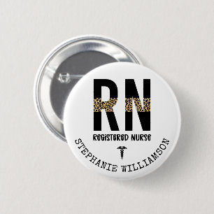 Personalized RN Registered Nurse Graduation Gifts Button
