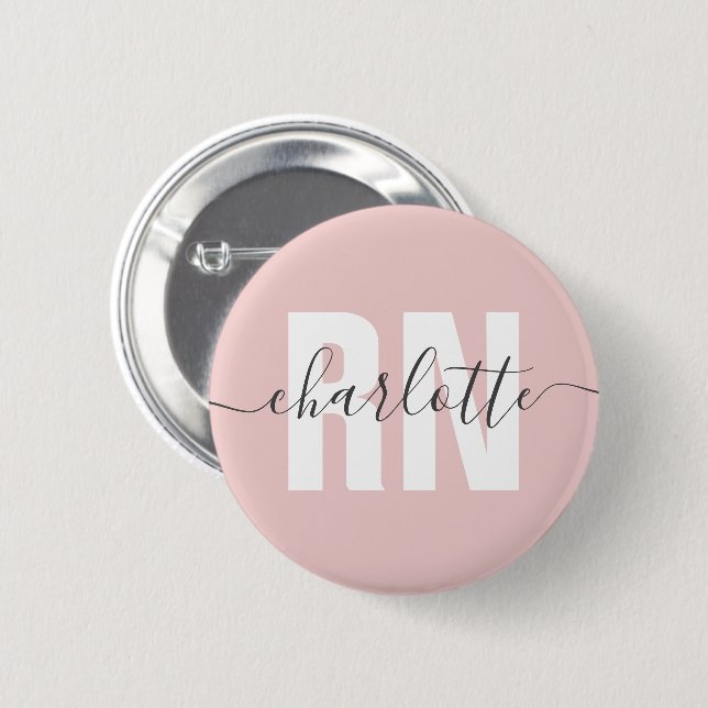 Personalized RN Registered Nurse Graduation Gifts Button (Front & Back)